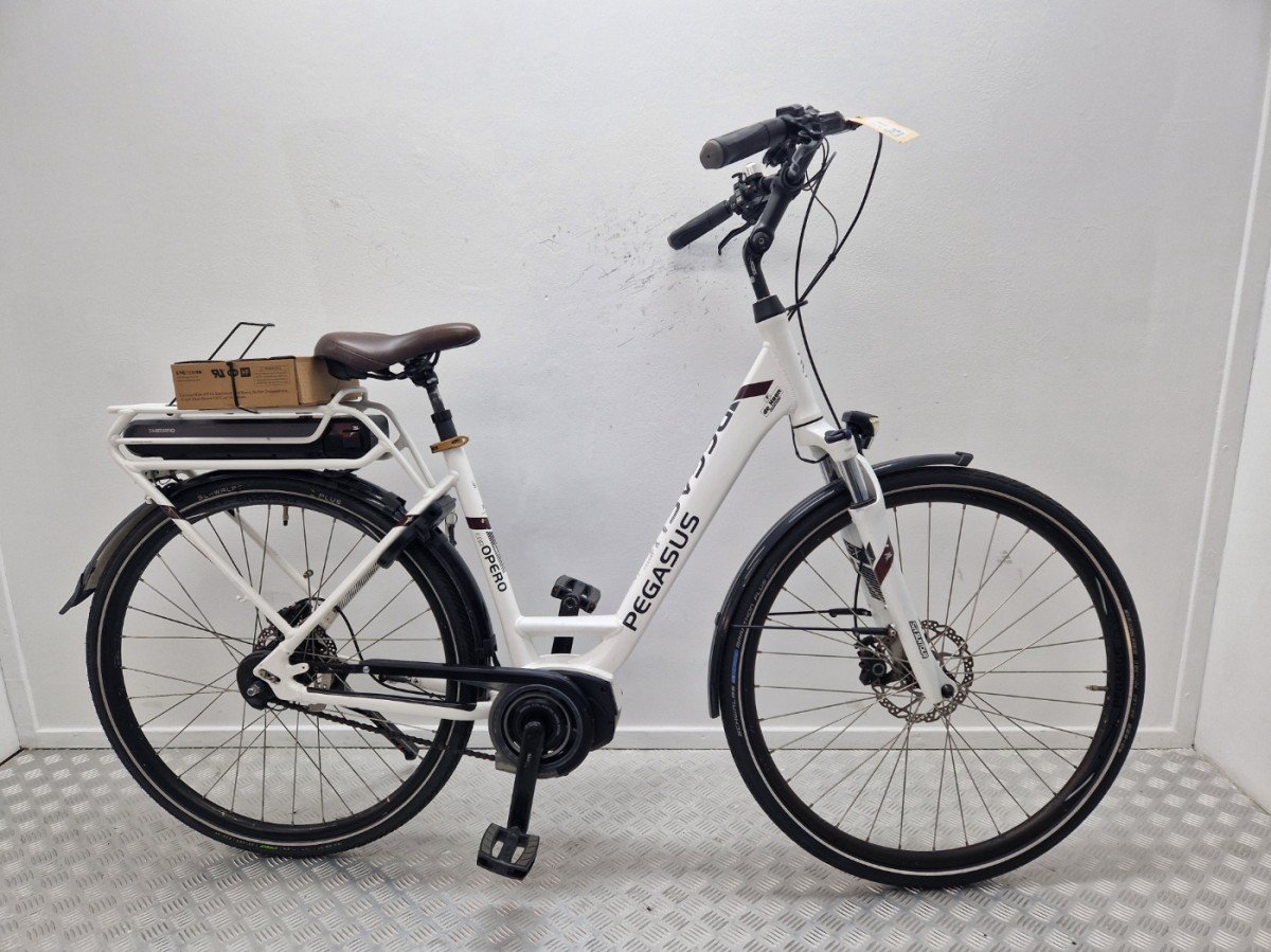 Foto van Pegasus Opero E8R Di2 elektrische fiets herenfiets framemaat 50 335 Wh tweedehands via Budget Bike
